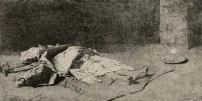Dead Kabyle by Мариано Фортунь Марсаль, 1867 — digital art print download