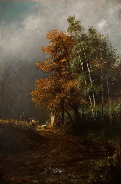 Way-Side Shrine by Władysław Rossowski, 1890 — digital art print download