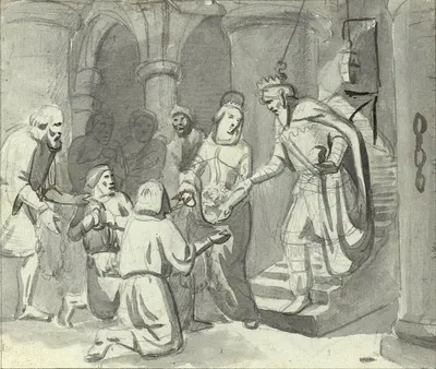 The Miracle of the Flowers of Saint Casilda by Мариано Фортунь Марсаль, 1856-1858 — digital art print download