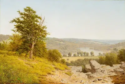 Пейзаж by Александр Хелвиг Уайант, 1865 — digital art print download