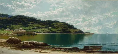 Вдоль побережья Мэйн by Альфред Томпсон Брайчер, 1885 — digital art print download