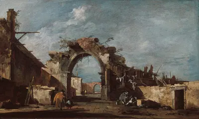 Ruined Archway by Francesco Guardi — digital art print download