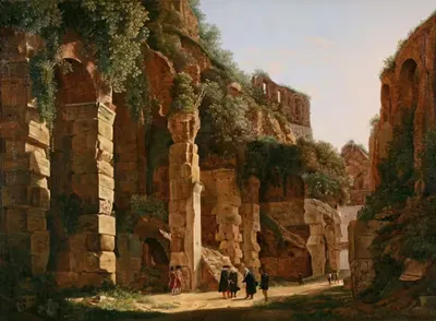 Внутри Колизея by Франц Людвиг Каттель, c. 1823 — digital art print download