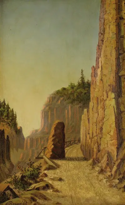 Grand Canyon Yellowstone by Grafton Tyler Brown, 1889 — digital art print download
