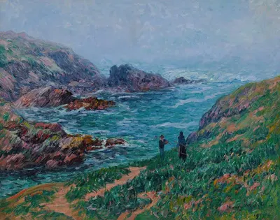 Туманный день в Бретани by Генри Морет, 1907 — digital art print download