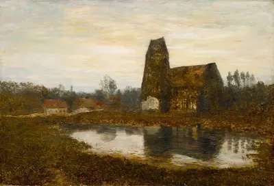 Церковь Крикефё в Нормандии by Гомер Додж Мартин, 1893 — digital art print download