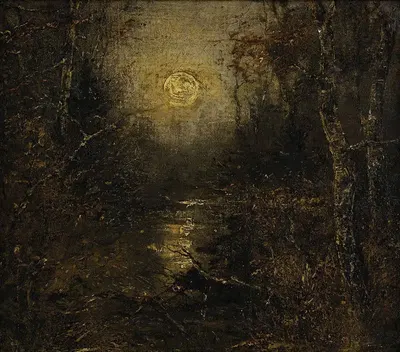 Лунный свет, отражающийся на воде by Гомер Додж Мартин — digital art print download
