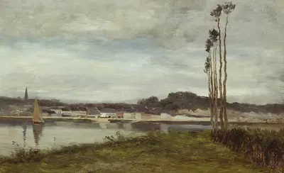 На Сене by Гомер Додж Мартин, c. 1895 — digital art print download