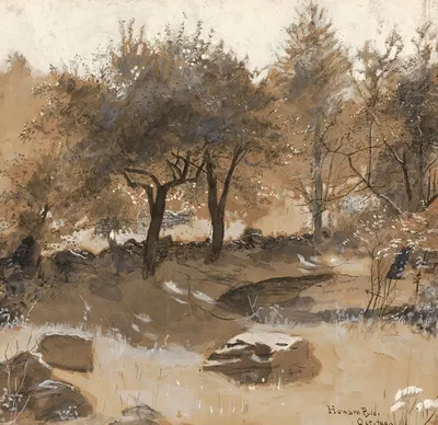Горный сад by Говард Пайл, 1881 — digital art print download
