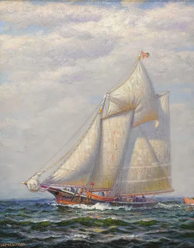 Судно на море by Джеймс Гейл Тайлер — digital art print download
