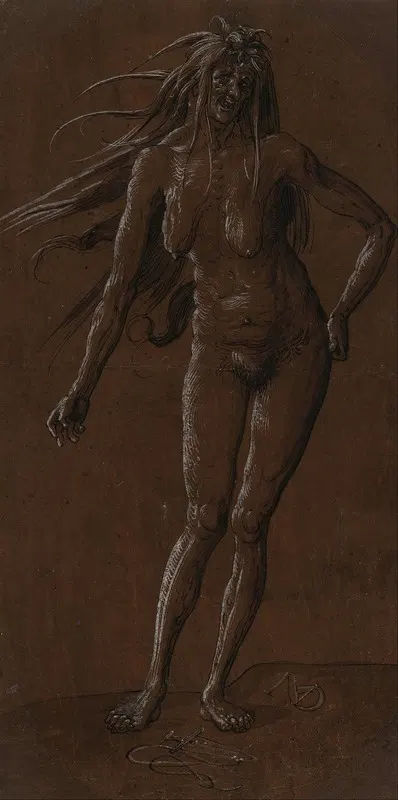 Witch by Niklaus Manuel, 1518 — digital art print download