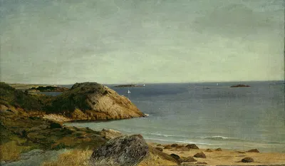 Rocky Coast by John Frederick Kensett, c. 1860 — digital art print download