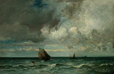 Barks Fleeing Before the Storm by Jules Dupré — digital art print download