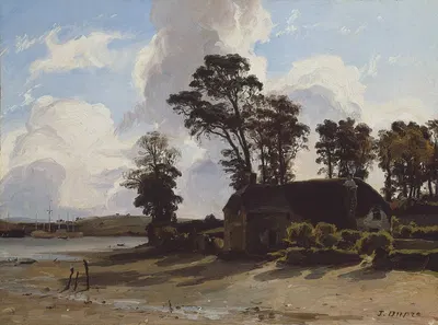 The Estuary Farm by Jules Dupré — digital art print download