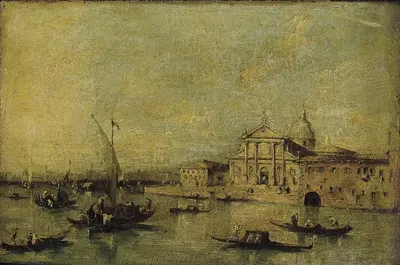 View of San Giorgio Maggiore by Workshop of Francesco Guardi — digital art print download