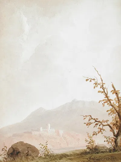 Итальянский пейзаж by Роберт Уолтер Уир — digital art print download