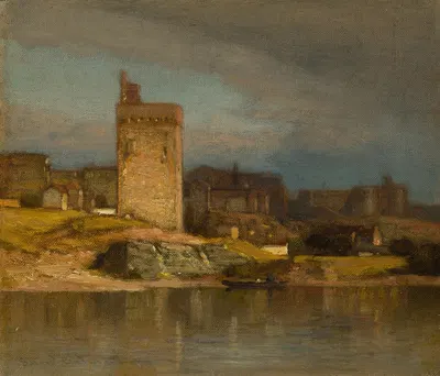 Old Tower at Avignon by Samuel Colman, c. 1875 — digital art print download