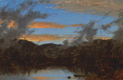 Туман поднимается на закате в Кэтскиллах by Сэнфорд Робинсон Гиффорд, c. 1861 — digital art print download
