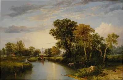 Долина Темзы by Томас Майлс Ричардсон, 1823 — digital art print download
