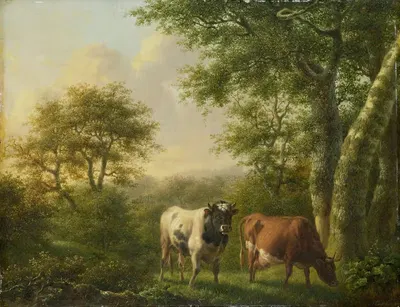 Пейзаж с скотом by Адольф Карел Максимилиан Энгель, 1827 — digital art print download