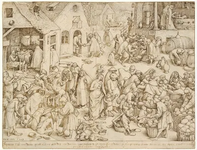 Caritas (Charity) by Питер Брейгель Старший, 1559 — digital art print download