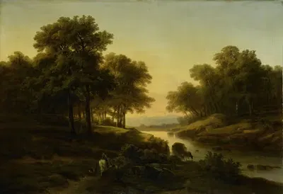 Пейзаж by Александр Каламе, 1830 - 1845 — digital art print download