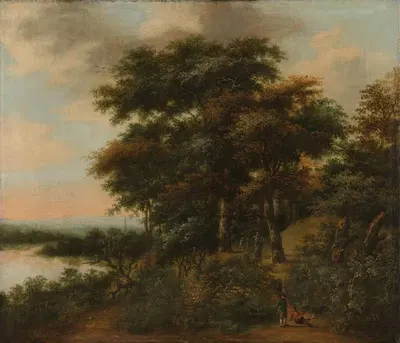 Лесной пейзаж by Антоний Ватерлоо, 1640 - 1690 — digital art print download