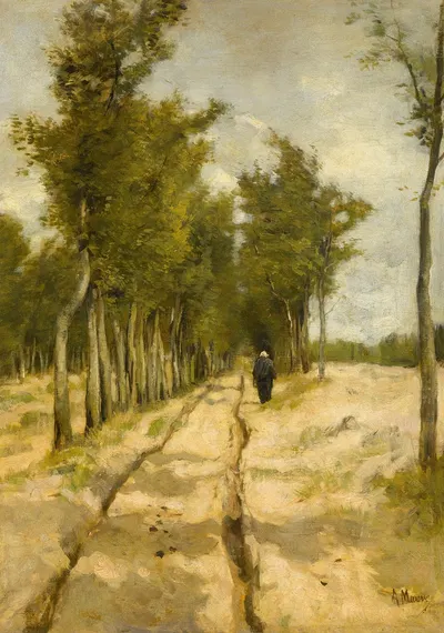 De Torenlaan te Laren by Anton Mauve, 1886 — digital art print download