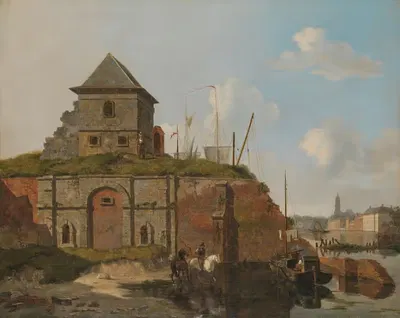 Городская стена с пороховым погребом by Карел Якобус Бер, 1830 — digital art print download