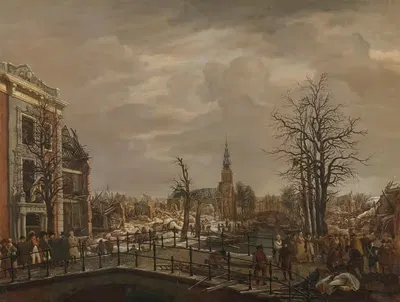 Рапенбург в Лейдене by Карел Лодевийк Хансен, 1807 — digital art print download