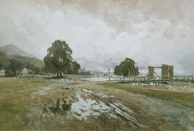 У Holzrechen by Эдуард Пейтнер фон Лихтенфельс, 1897 — digital art print download