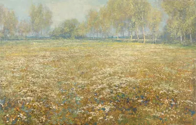 Meadow in Bloom by Egbert Rubertus Derk Schaap, 1913 — digital art print download