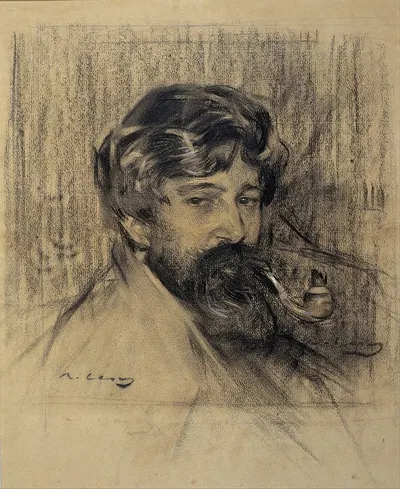 Portrait of Santiago Rusiñol by Ramón Casas — digital art print download