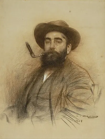 Self-portrait by Ramón Casas, 1908 — digital art print download