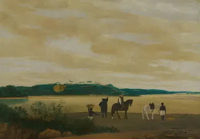 Вид на остров Итамарака, Бразилия by Франс Пост, 1637 — digital art print download