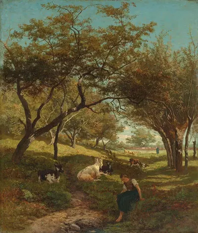 Козья богиня by Жерар Билдерс, 1864 — digital art print download