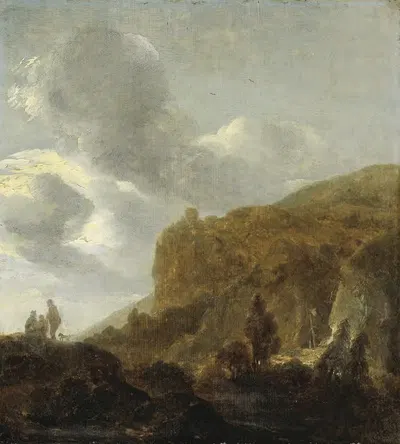 Mountainous Landscape by Guillam Dubois, 1630 - 1660 — digital art print download
