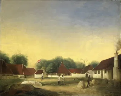 Сахарный завод на Яве by Х. Т. Хесселаар, 1849 — digital art print download