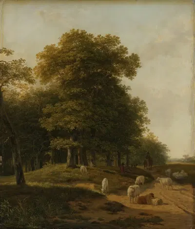 Гелдерский пейзаж by Хендрикус ван де Санд Бахуйзен, 1818 — digital art print download