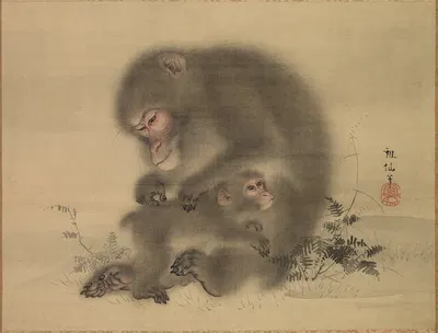 Monkeys by Mori Sosen — digital art print download