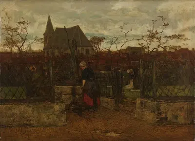 Поле для отбеливания by Якоб Марис, 1870 — digital art print download