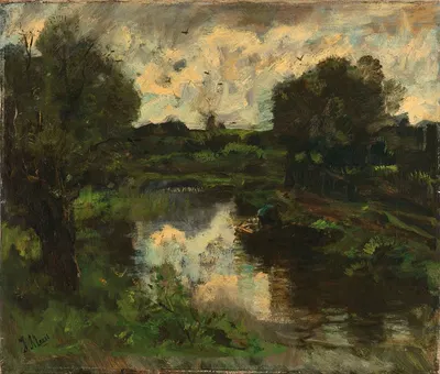 A Polder Landscape after a Thunderstorm by Jacob Maris, c. 1892 — digital art print download