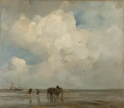 Schelpenvissen by Jacob Maris, 1885 — digital art print download