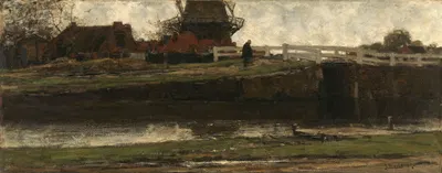 The Truncated Windmill by Jacob Maris, 1872 — digital art print download