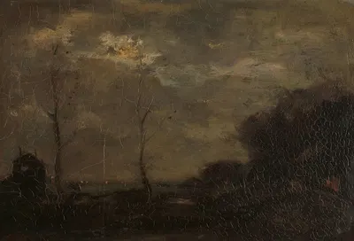 Vaart bij maanlicht by Jacob Maris, 1882 — digital art print download