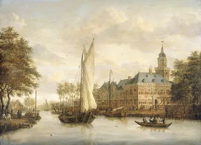 Замок Нийенроде на Вехте рядом с Бройкелем by Якубус Сторк, 1660 - 1686 — digital art print download
