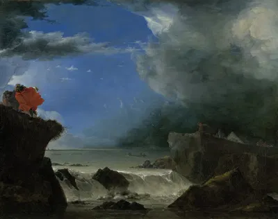 The Breach of the Saint Anthony’s Dike near Amsterdam by Jan Asselijn, 1651 — digital art print download
