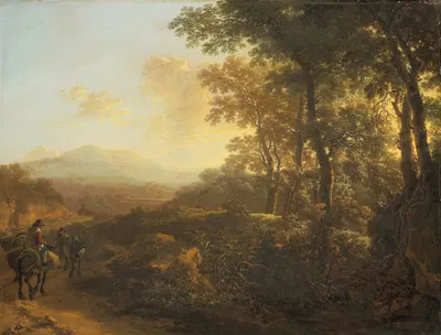 Italian Landscape with Mule Driver by Jan Both — digital art print download