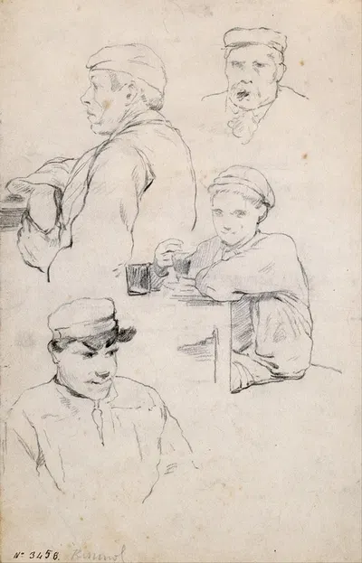 Figures Study by Сантьяго Русиньоль — digital art print download