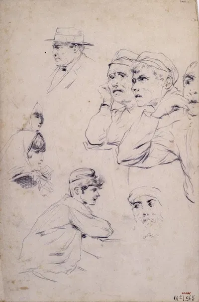 Figures Study by Сантьяго Русиньоль — digital art print download